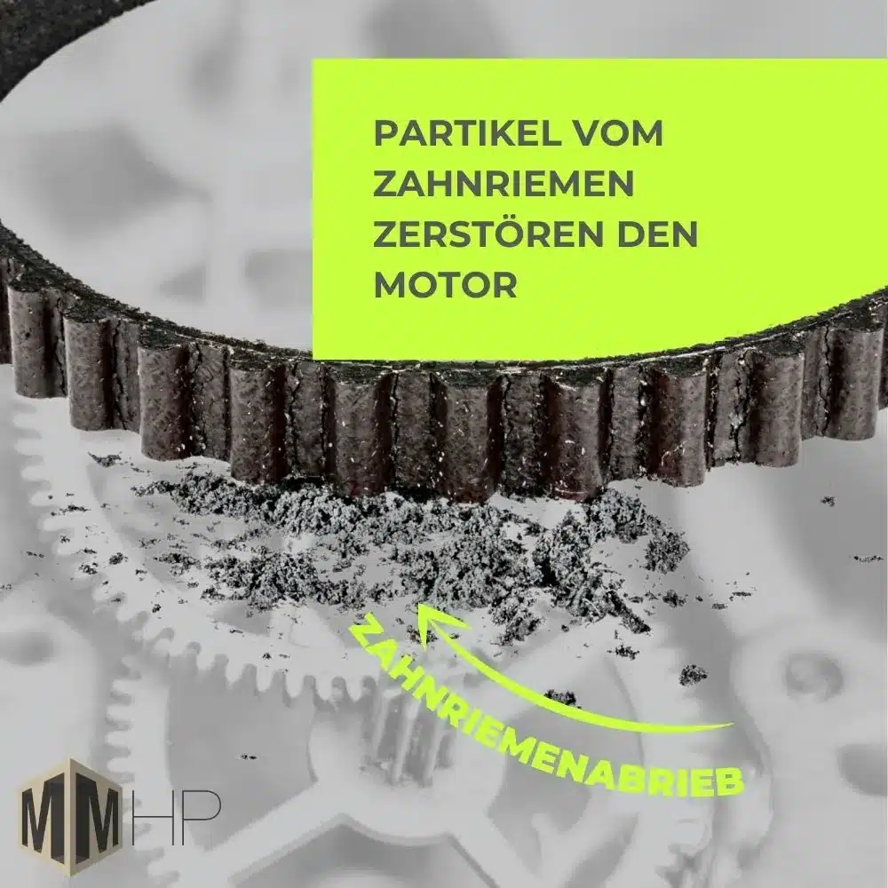 Timing-belt abrasion in the engine oil of the VAG 2.0 TDI EA189 oil pump drive