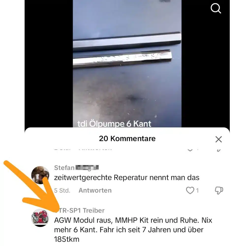 Customer feedback and review of the MMHP 2.0 TDI balancer shaft module conversion kit