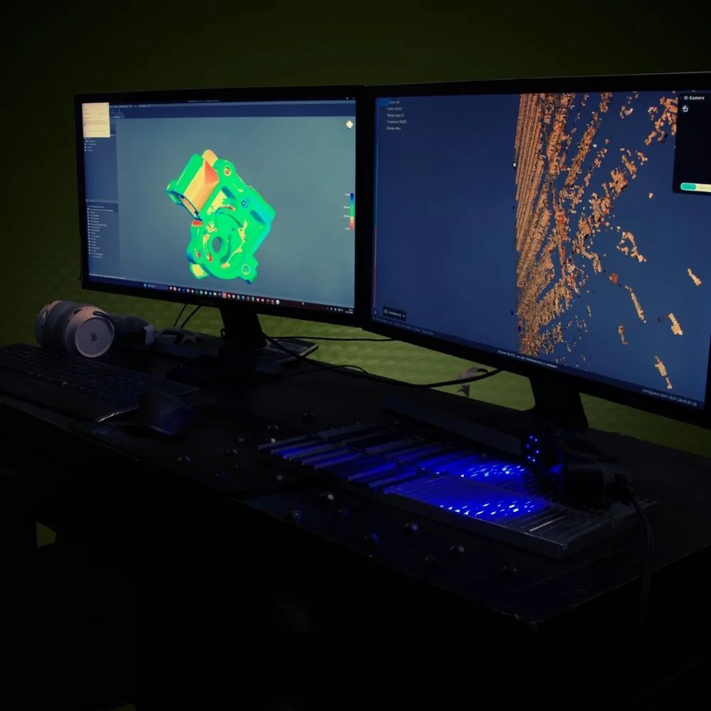 Engineering workstation with component and CAD model