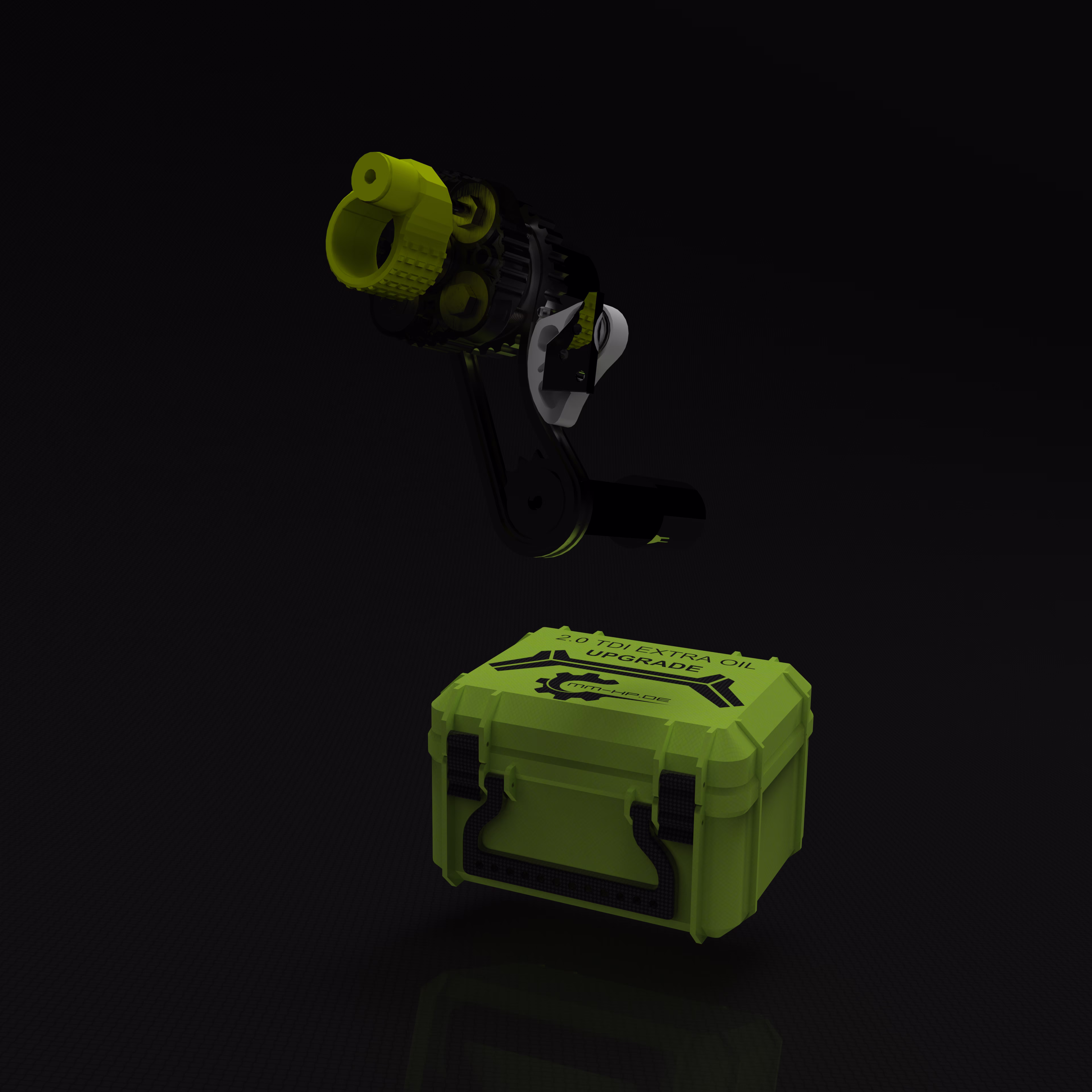 MMHP component in a protective case